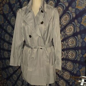 Black Rivet Double Breasted Coat Sz 1X